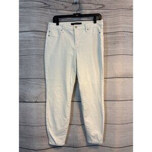 Liverpool White The Skinny Crop Jeans Size 10